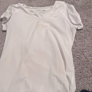 White athletic shirt